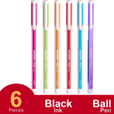 Matador i-Teen Rio Ball Pen Black Ink - (6 Pcs)